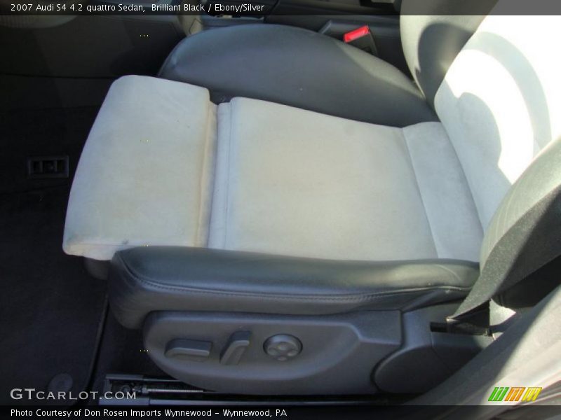 Brilliant Black / Ebony/Silver 2007 Audi S4 4.2 quattro Sedan