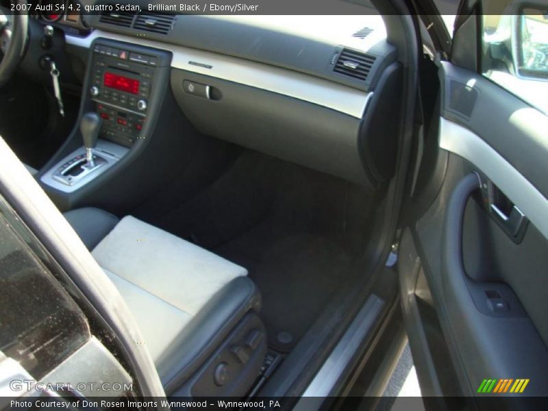 Brilliant Black / Ebony/Silver 2007 Audi S4 4.2 quattro Sedan