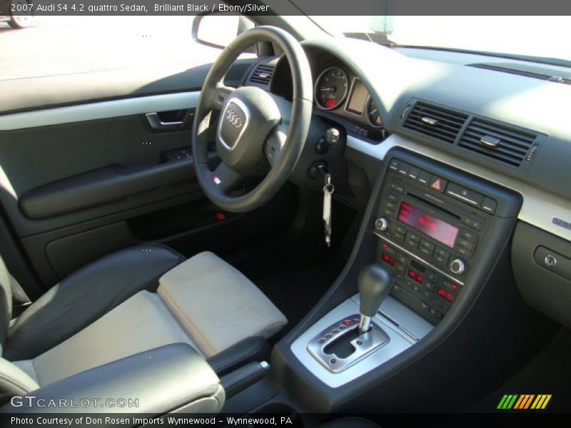 Brilliant Black / Ebony/Silver 2007 Audi S4 4.2 quattro Sedan
