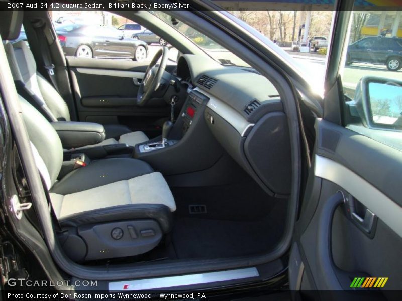 Brilliant Black / Ebony/Silver 2007 Audi S4 4.2 quattro Sedan