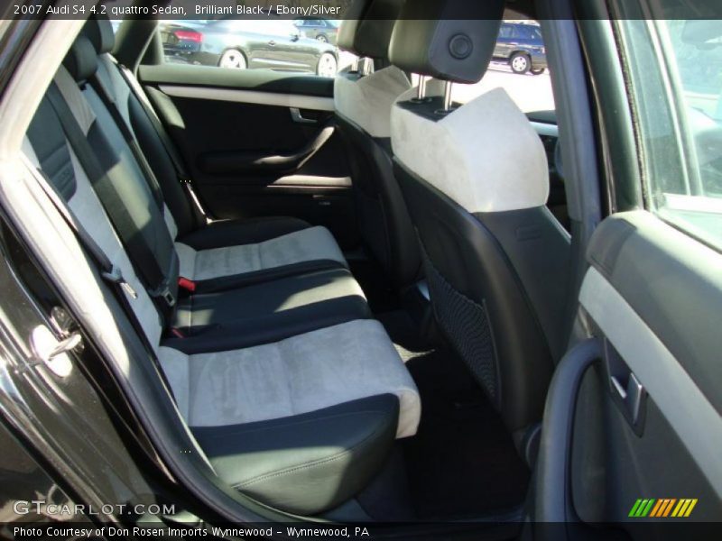 Brilliant Black / Ebony/Silver 2007 Audi S4 4.2 quattro Sedan