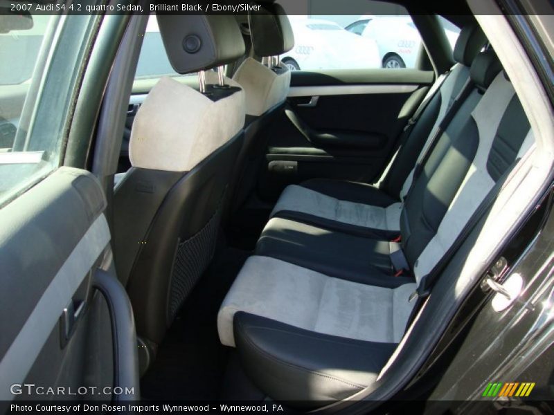 Brilliant Black / Ebony/Silver 2007 Audi S4 4.2 quattro Sedan