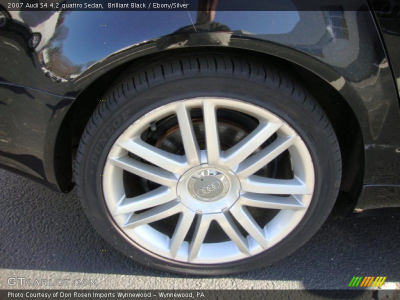 Brilliant Black / Ebony/Silver 2007 Audi S4 4.2 quattro Sedan