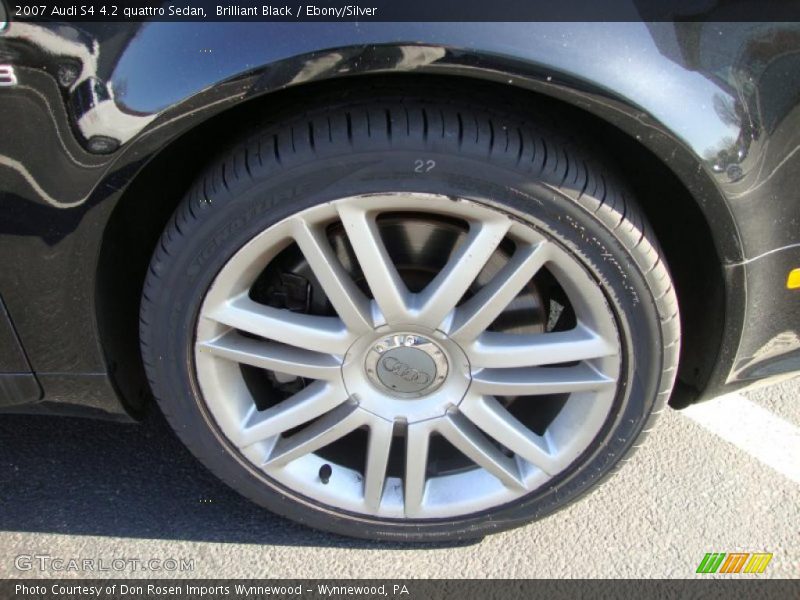 Brilliant Black / Ebony/Silver 2007 Audi S4 4.2 quattro Sedan