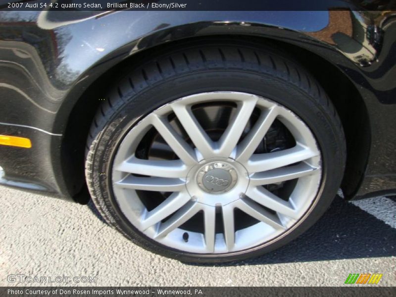 Brilliant Black / Ebony/Silver 2007 Audi S4 4.2 quattro Sedan