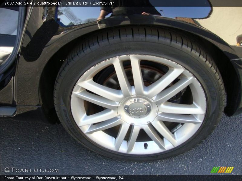Brilliant Black / Ebony/Silver 2007 Audi S4 4.2 quattro Sedan