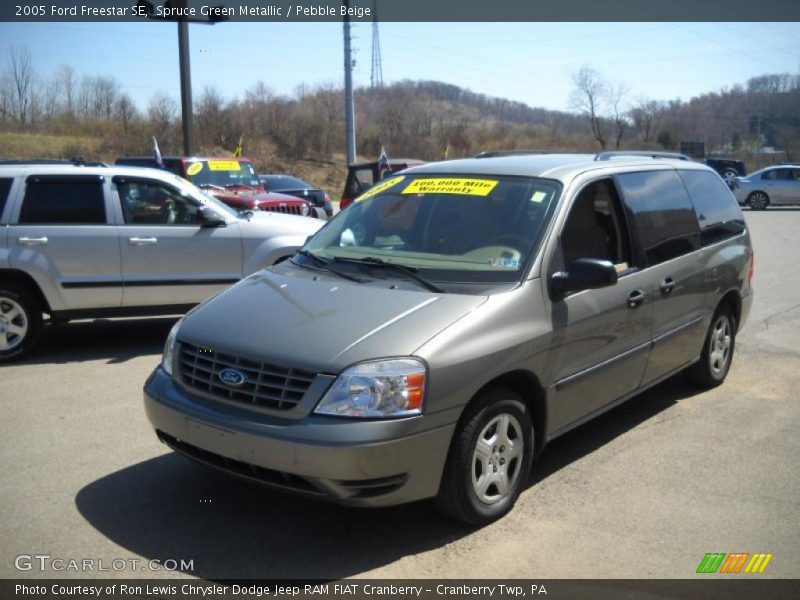 Spruce Green Metallic / Pebble Beige 2005 Ford Freestar SE