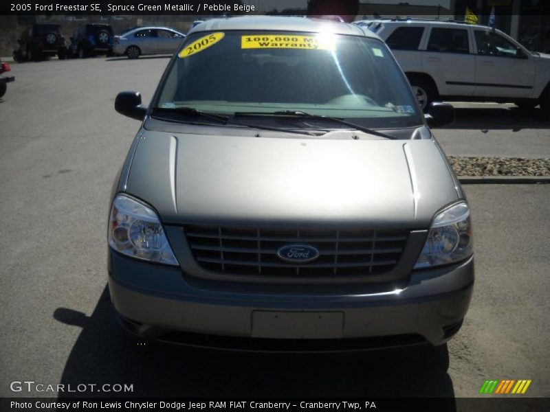 Spruce Green Metallic / Pebble Beige 2005 Ford Freestar SE