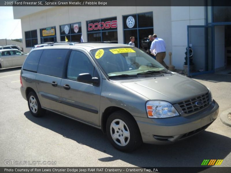 Spruce Green Metallic / Pebble Beige 2005 Ford Freestar SE
