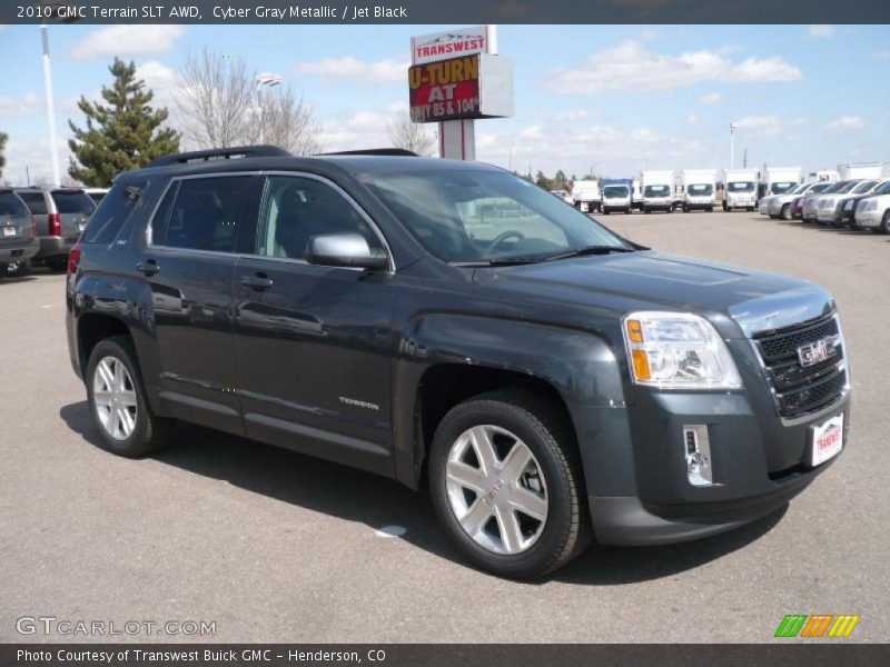 Cyber Gray Metallic / Jet Black 2010 GMC Terrain SLT AWD