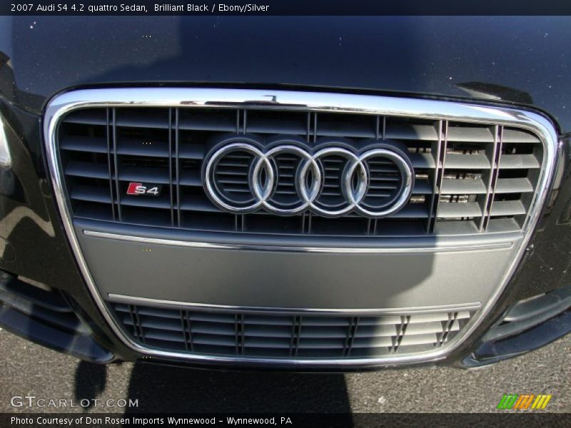 Brilliant Black / Ebony/Silver 2007 Audi S4 4.2 quattro Sedan