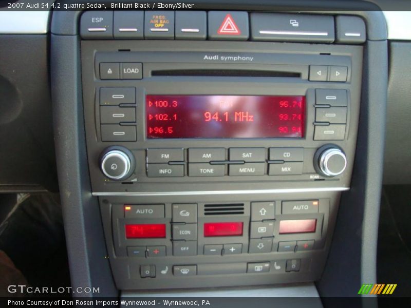 Brilliant Black / Ebony/Silver 2007 Audi S4 4.2 quattro Sedan