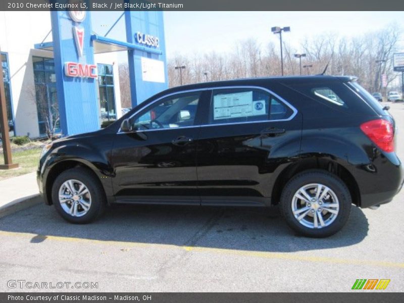 Black / Jet Black/Light Titanium 2010 Chevrolet Equinox LS