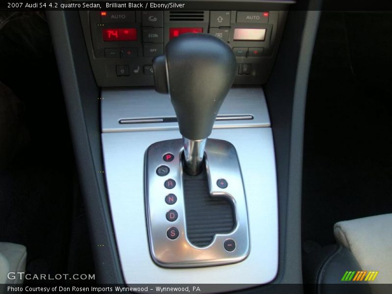 Brilliant Black / Ebony/Silver 2007 Audi S4 4.2 quattro Sedan