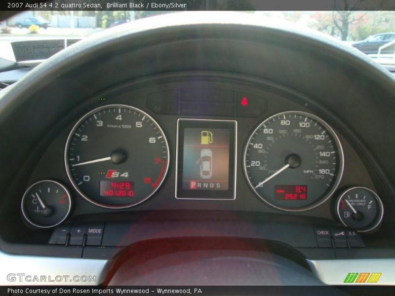 Brilliant Black / Ebony/Silver 2007 Audi S4 4.2 quattro Sedan
