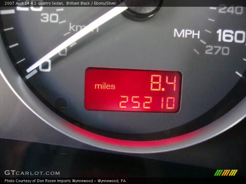Brilliant Black / Ebony/Silver 2007 Audi S4 4.2 quattro Sedan