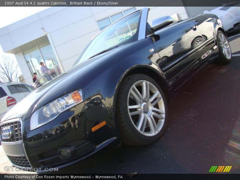 Brilliant Black / Ebony/Silver 2007 Audi S4 4.2 quattro Cabriolet