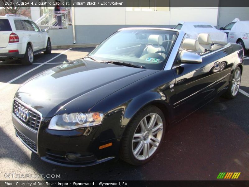 Brilliant Black / Ebony/Silver 2007 Audi S4 4.2 quattro Cabriolet