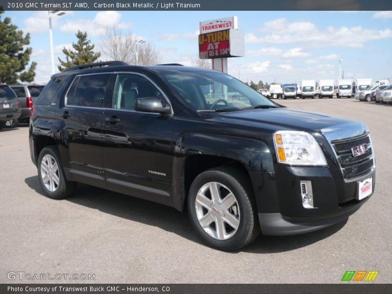 Carbon Black Metallic / Light Titanium 2010 GMC Terrain SLT AWD