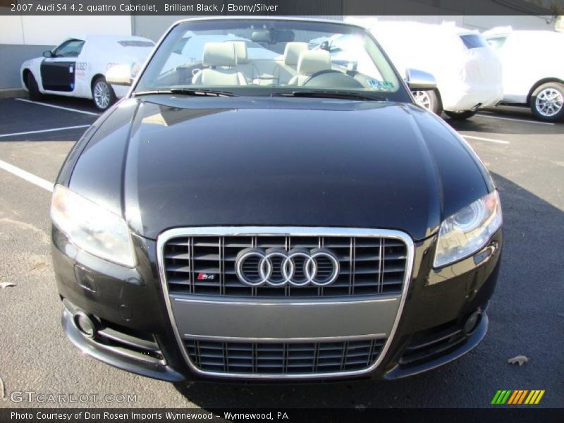 Brilliant Black / Ebony/Silver 2007 Audi S4 4.2 quattro Cabriolet