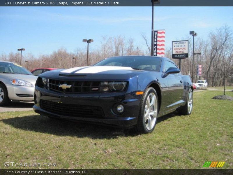 Imperial Blue Metallic / Black 2010 Chevrolet Camaro SS/RS Coupe