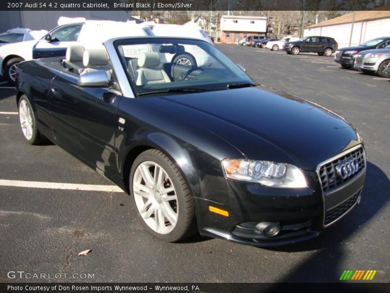 Brilliant Black / Ebony/Silver 2007 Audi S4 4.2 quattro Cabriolet