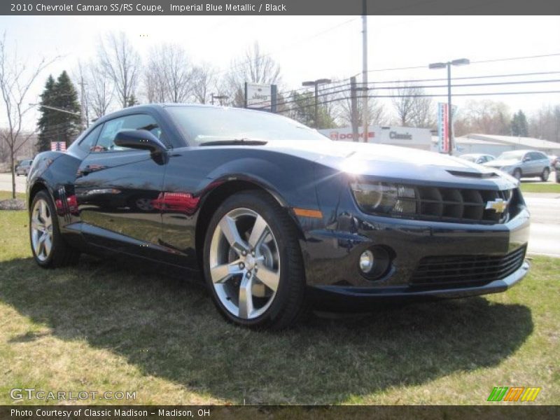 Imperial Blue Metallic / Black 2010 Chevrolet Camaro SS/RS Coupe