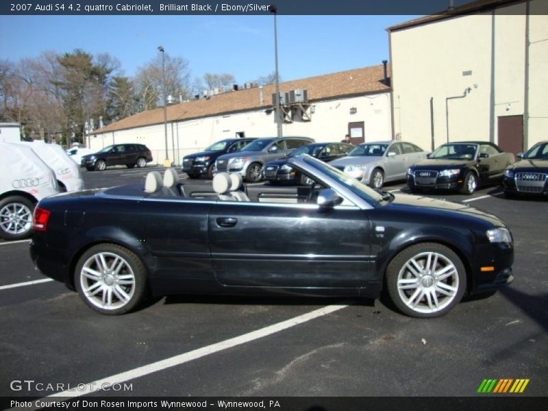 Brilliant Black / Ebony/Silver 2007 Audi S4 4.2 quattro Cabriolet