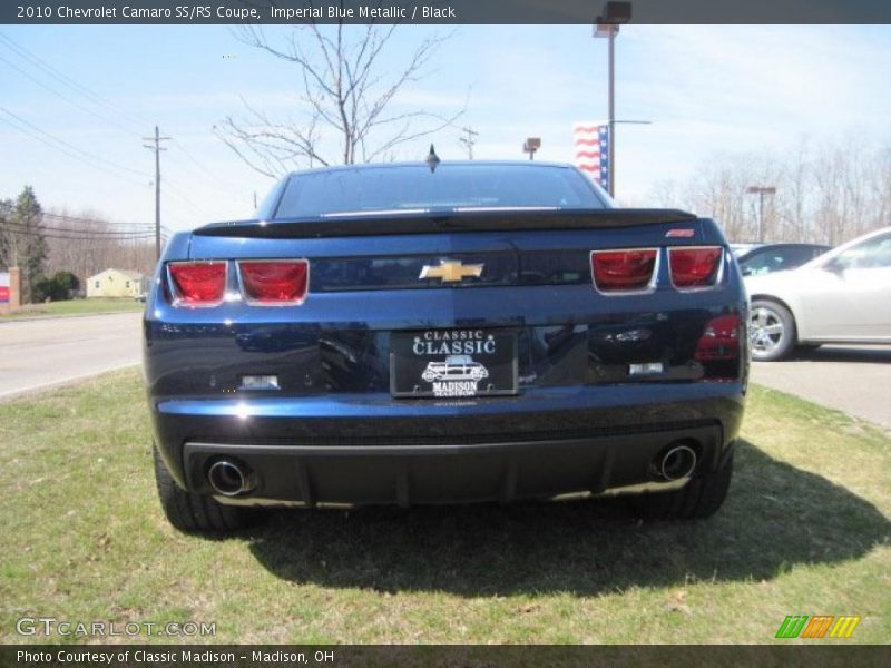 Imperial Blue Metallic / Black 2010 Chevrolet Camaro SS/RS Coupe
