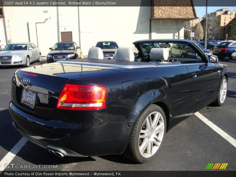 Brilliant Black / Ebony/Silver 2007 Audi S4 4.2 quattro Cabriolet