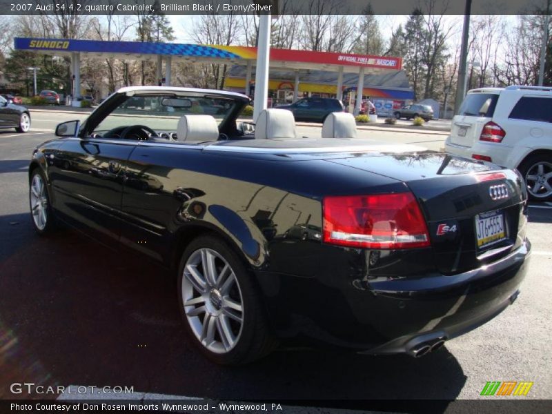Brilliant Black / Ebony/Silver 2007 Audi S4 4.2 quattro Cabriolet
