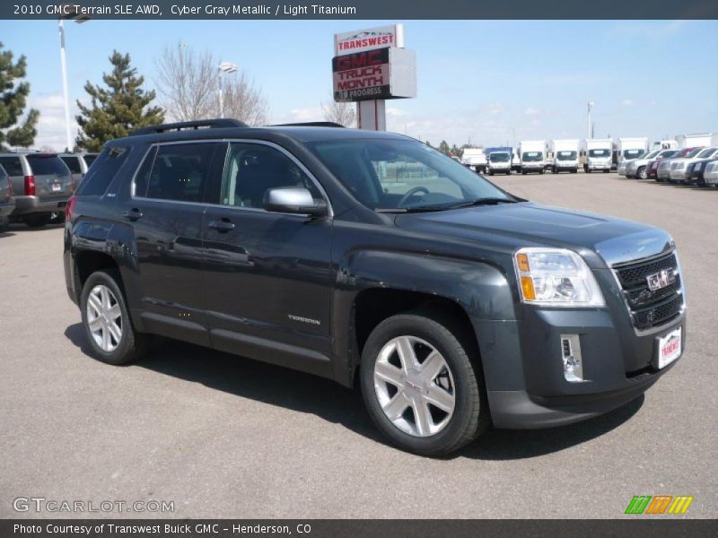 Cyber Gray Metallic / Light Titanium 2010 GMC Terrain SLE AWD