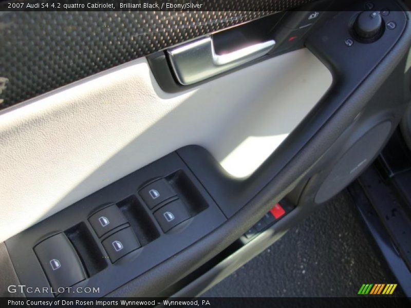 Brilliant Black / Ebony/Silver 2007 Audi S4 4.2 quattro Cabriolet