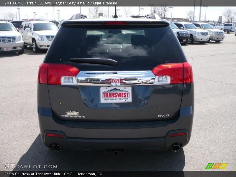 Cyber Gray Metallic / Light Titanium 2010 GMC Terrain SLE AWD
