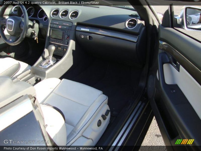 Brilliant Black / Ebony/Silver 2007 Audi S4 4.2 quattro Cabriolet