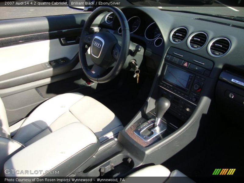 Brilliant Black / Ebony/Silver 2007 Audi S4 4.2 quattro Cabriolet