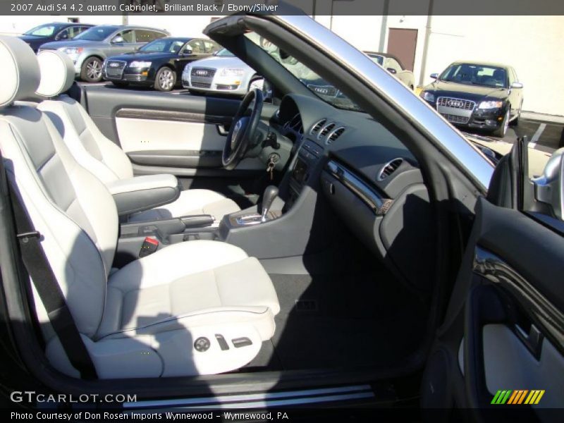 Brilliant Black / Ebony/Silver 2007 Audi S4 4.2 quattro Cabriolet