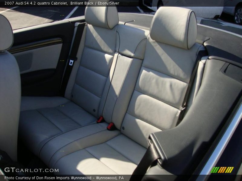 Brilliant Black / Ebony/Silver 2007 Audi S4 4.2 quattro Cabriolet