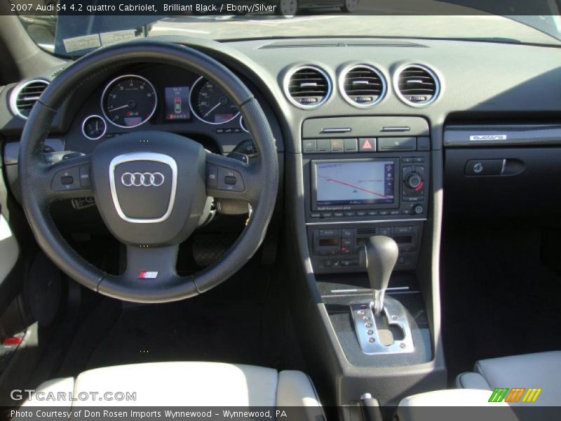 Brilliant Black / Ebony/Silver 2007 Audi S4 4.2 quattro Cabriolet