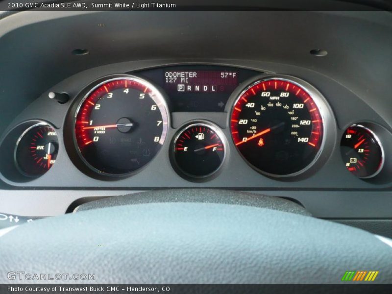 Summit White / Light Titanium 2010 GMC Acadia SLE AWD