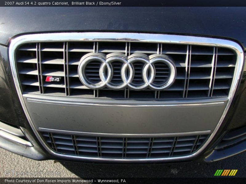 Brilliant Black / Ebony/Silver 2007 Audi S4 4.2 quattro Cabriolet