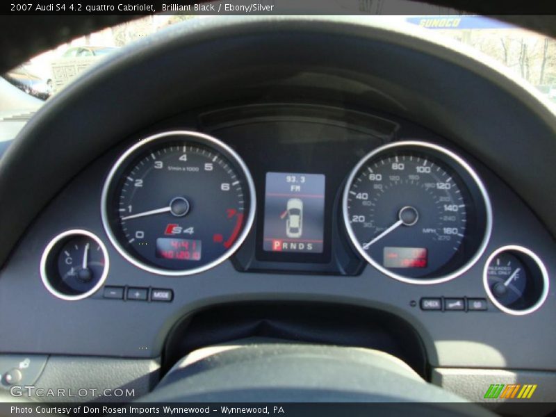 Brilliant Black / Ebony/Silver 2007 Audi S4 4.2 quattro Cabriolet
