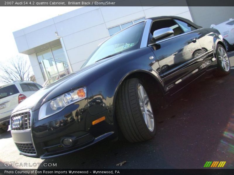 Brilliant Black / Ebony/Silver 2007 Audi S4 4.2 quattro Cabriolet