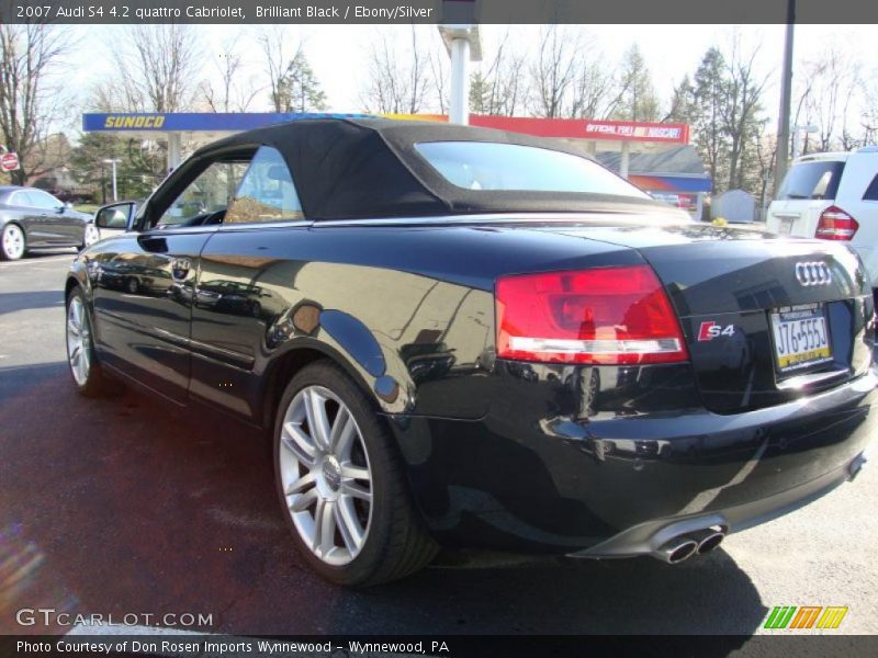 Brilliant Black / Ebony/Silver 2007 Audi S4 4.2 quattro Cabriolet
