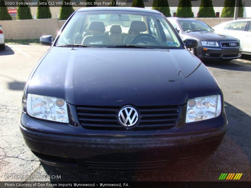 Atlantic Blue Pearl / Beige 2000 Volkswagen Jetta GLS VR6 Sedan