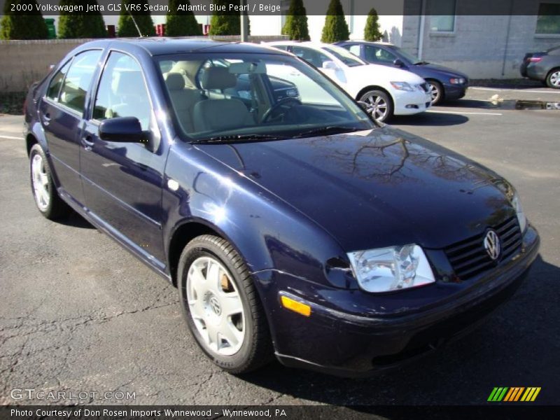 Atlantic Blue Pearl / Beige 2000 Volkswagen Jetta GLS VR6 Sedan