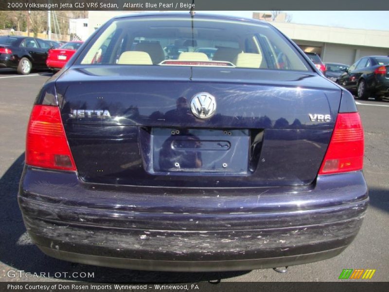 Atlantic Blue Pearl / Beige 2000 Volkswagen Jetta GLS VR6 Sedan