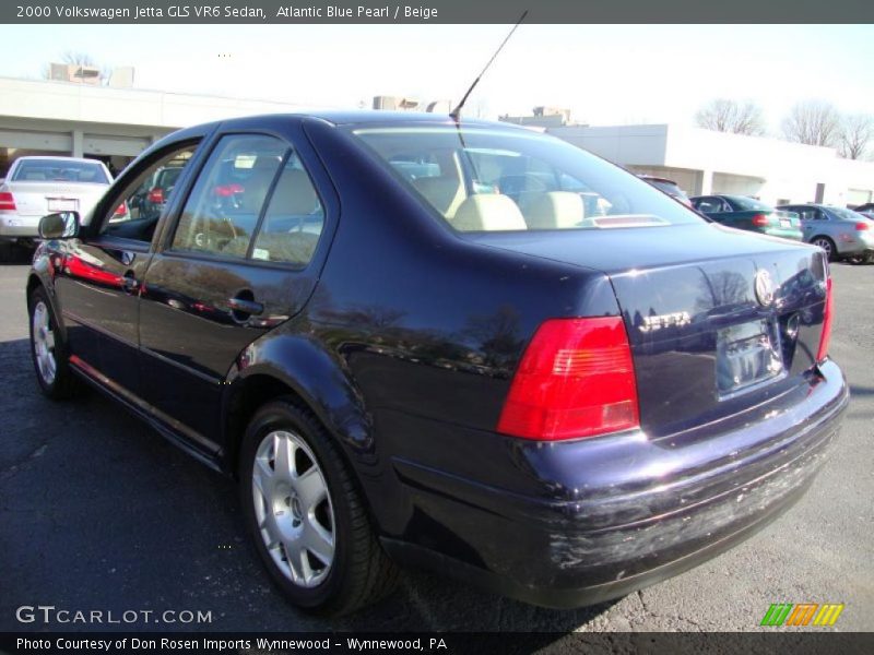 Atlantic Blue Pearl / Beige 2000 Volkswagen Jetta GLS VR6 Sedan