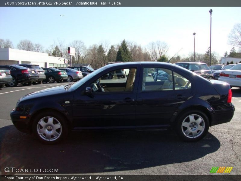 Atlantic Blue Pearl / Beige 2000 Volkswagen Jetta GLS VR6 Sedan