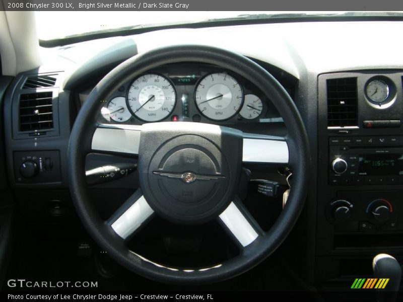 Bright Silver Metallic / Dark Slate Gray 2008 Chrysler 300 LX